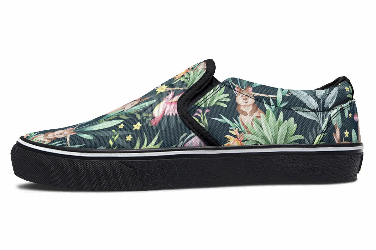 Wonderful Wildlife Slip Ons